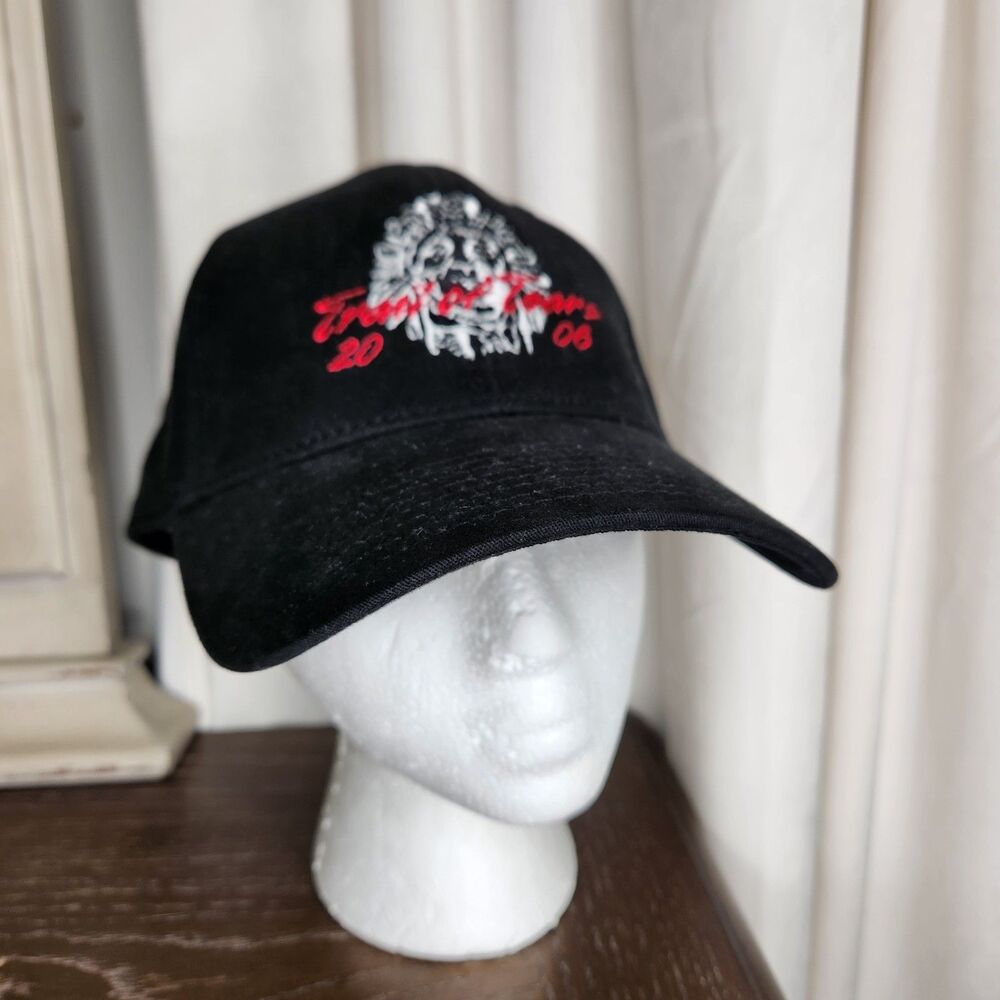 Otto Flex Fitted Mens L/XL Black Stretch Cotton Cap Hat Trail of Tears 2006 NWT